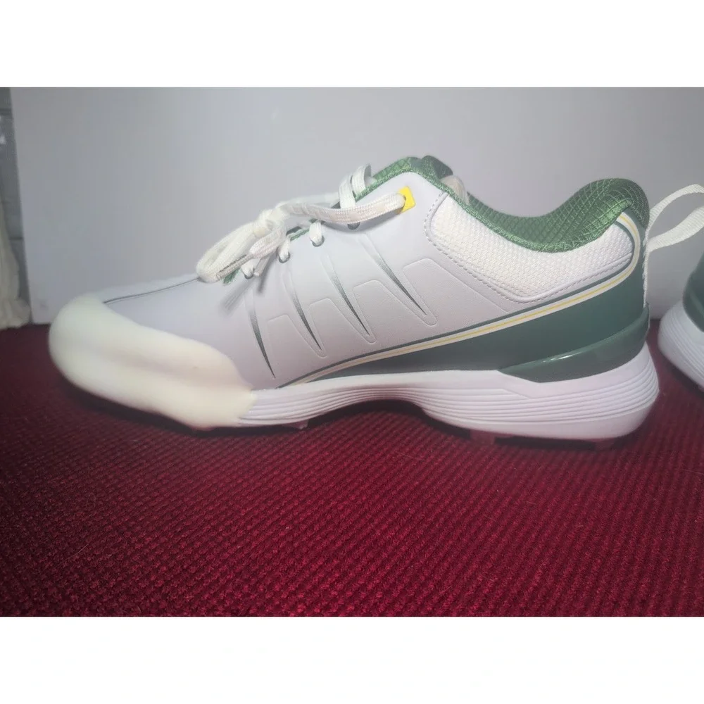 Sqairz GFP Metal Baseball Cleat Shoe Light Gray And Green Men's 11.5 Athletic